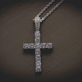 White Gold Diamond Cross - The GLD Shop