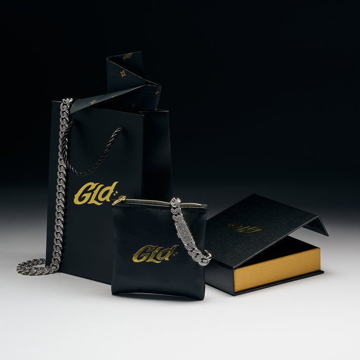 Diamond Cuban Chain + Bracelet Gift Bundle in White Gold - 8.5mm