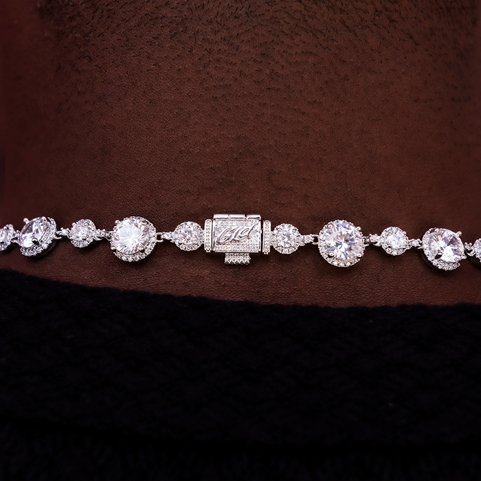 Diamond Halo Tennis Chain