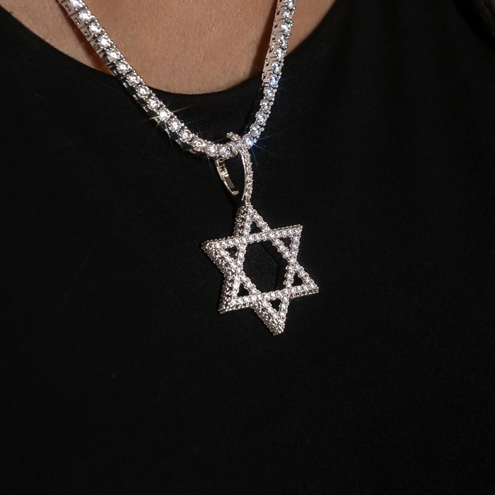 Diamond Pave Star of David Pendant