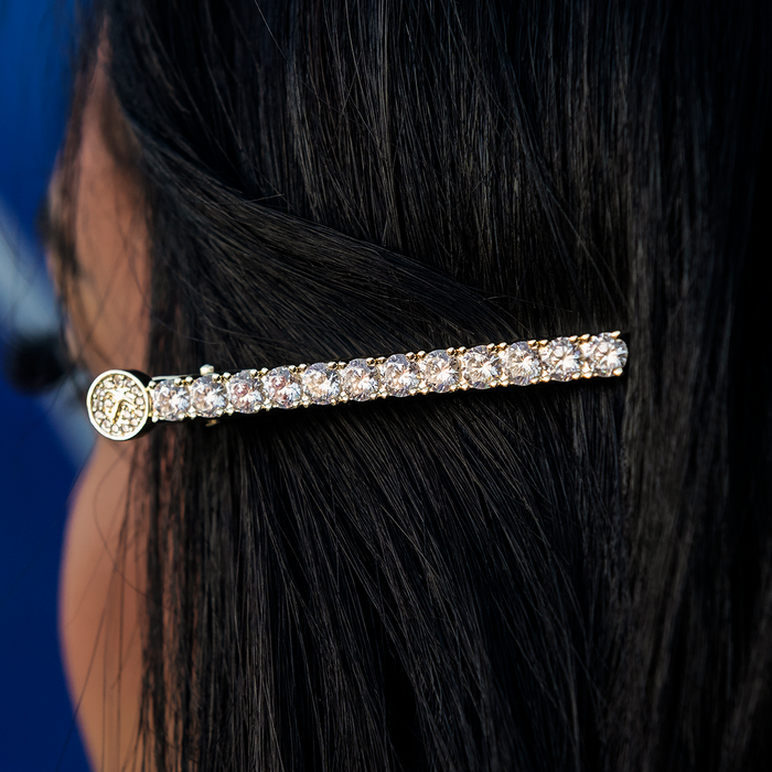 Diamond Tennis Barrette in Yellow Gold- 5mm