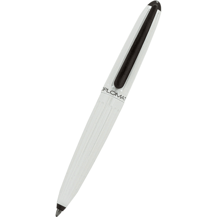 Diplomat Aero Ballpoint Pen - Lacquer White - Pen Boutique Ltd