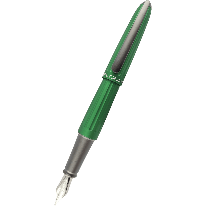 Diplomat Aero Fountain Pen - Green - Steel Nib - Pen Boutique Ltd
