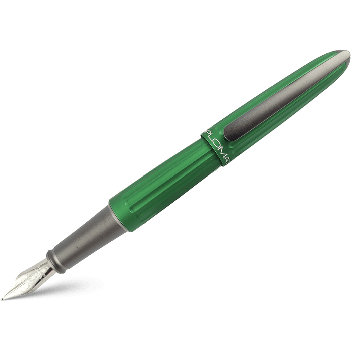 Diplomat Aero Fountain Pen - Green - Steel Nib - Pen Boutique Ltd