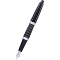 Diplomat Aero Fountain Pen - Stripes Black - Pen Boutique Ltd