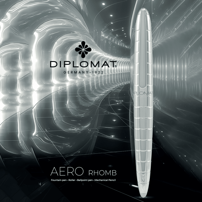 Diplomat Aero Rollerball Pen - Rhomb - Pen Boutique Ltd