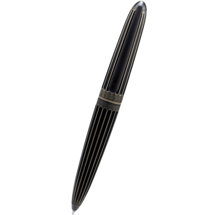 Diplomat Aero Stripes easyFLOW Ballpoint Pen - Oxyd Brass - Pen Boutique Ltd