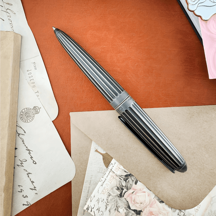 Diplomat Aero Stripes easyFLOW Ballpoint Pen - Oxyd Brass - Pen Boutique Ltd