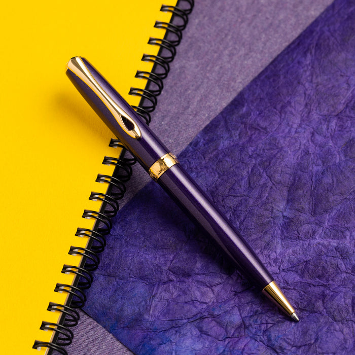Diplomat Excellence A2 Ballpoint Pen - Violet Rain - Pen Boutique Ltd