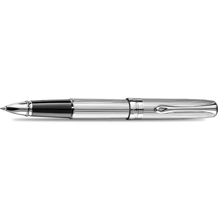 Diplomat Excellence A2 Rollerball Pen - Guilloche Chrome - Pen Boutique Ltd