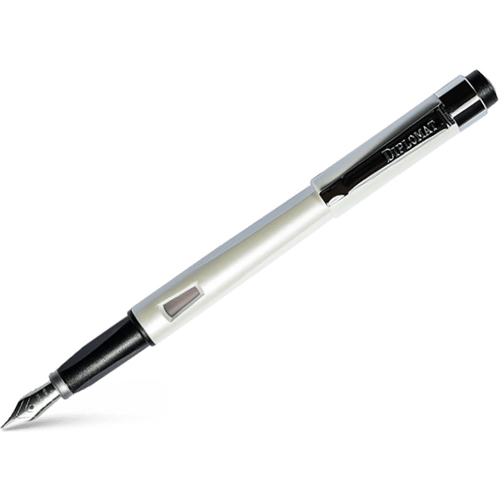 Diplomat Magnum Fountain Pen - Pearl White - Pen Boutique Ltd
