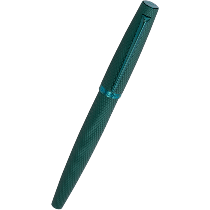 Diplomat Viper Fountain Pen - Green Quilloche - Pen Boutique Ltd