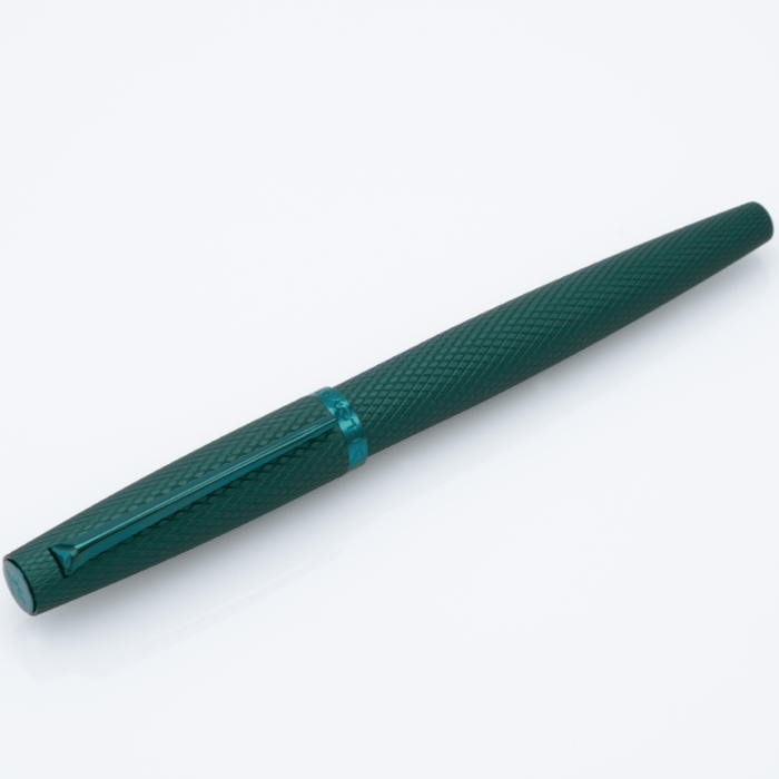 Diplomat Viper Fountain Pen - Green Quilloche - Pen Boutique Ltd