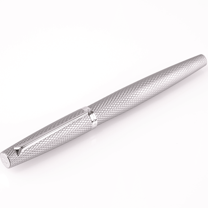 Diplomat Viper Fountain Pen - Silver - Pen Boutique Ltd