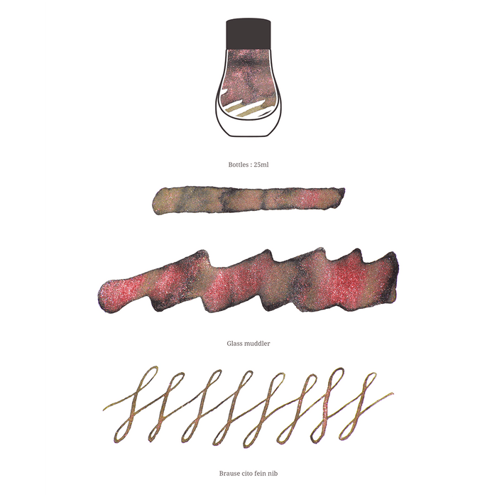 Dominant Industry Pearl Ink Bottle - Autumn Forest - 25ml - Pen Boutique Ltd