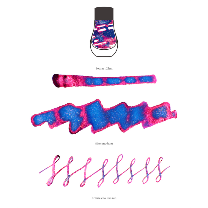 Dominant Industry Pearl Ink Bottle - Lapis Lazuli - 25ml - Pen Boutique Ltd
