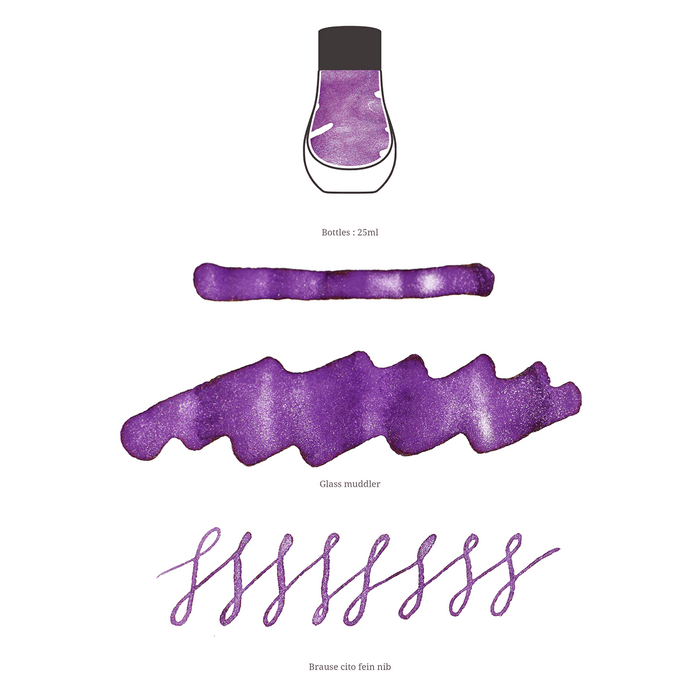 Dominant Industry Pearl Ink Bottle - Lavender - 25ml - Pen Boutique Ltd
