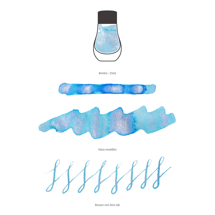 Dominant Industry Pearl Ink Bottle - Snowfield - 25ml - Pen Boutique Ltd