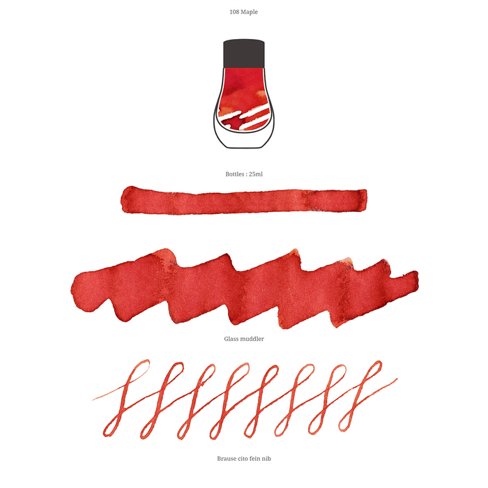 Dominant Industry Standard Ink Bottle - Maple - 25ml - Pen Boutique Ltd