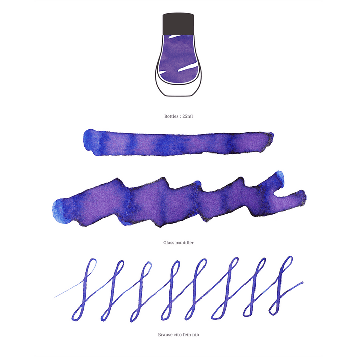 Dominant Industry Standard Ink Bottle - Periwinkle Blue - 25ml - Pen Boutique Ltd