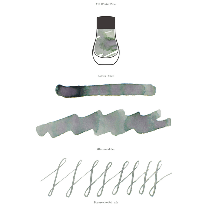 Dominant Industry Standard Ink Bottle - Winter pine - 25ml - Pen Boutique Ltd