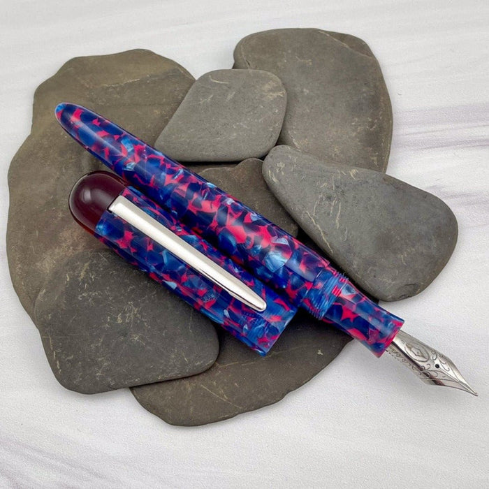 Edison Comet Fountain Pen - Cobalt Magma - Pen Boutique Ltd