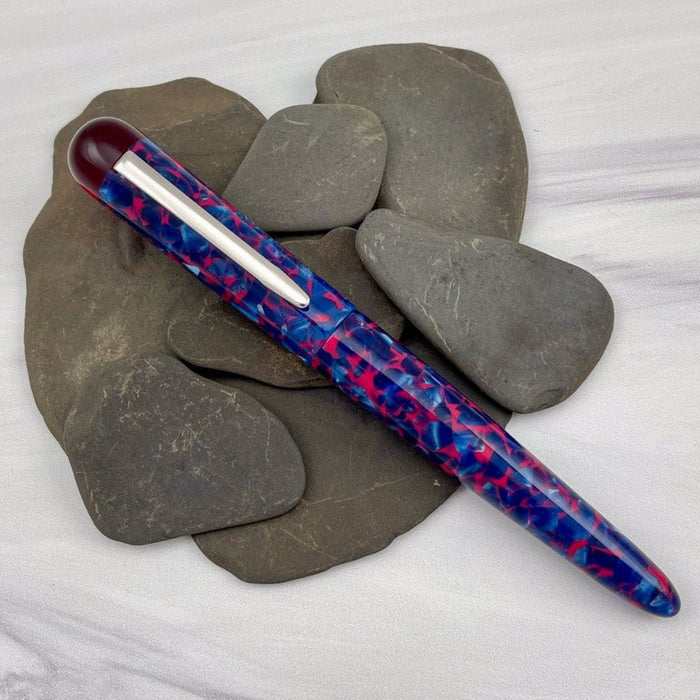 Edison Comet Fountain Pen - Cobalt Magma - Pen Boutique Ltd
