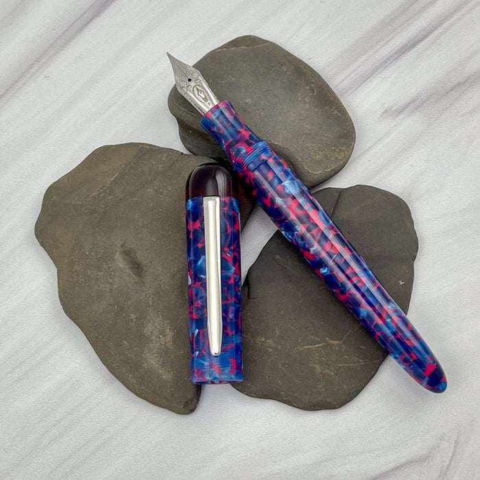 Edison Comet Fountain Pen - Cobalt Magma - Pen Boutique Ltd
