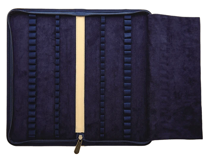 Esterbrook 40pc Zipper Pen Case - Navy - Pen Boutique Ltd