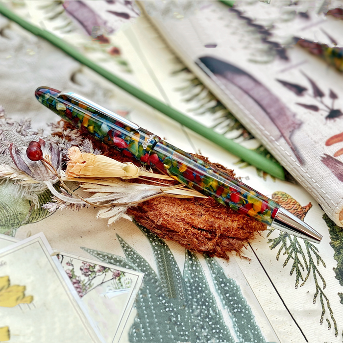Esterbrook Estie Ballpoint Pen - Botanical Garden - Palladium - Pen Boutique Ltd
