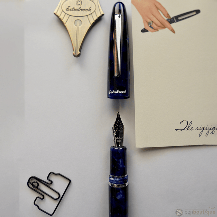 Esterbrook Estie Fountain Pen - Cobalt - Silver Trim - Pen Boutique Ltd