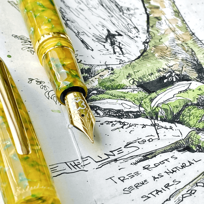 Esterbrook Estie Fountain Pen - Tropical Rain Forest - Gold (Standard) - Pen Boutique Ltd