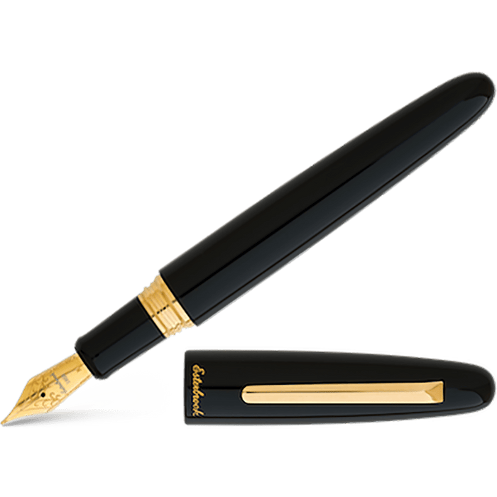 Esterbrook Estie OS Fountain Pen - Ebony - Gold Trim - Pen Boutique Ltd