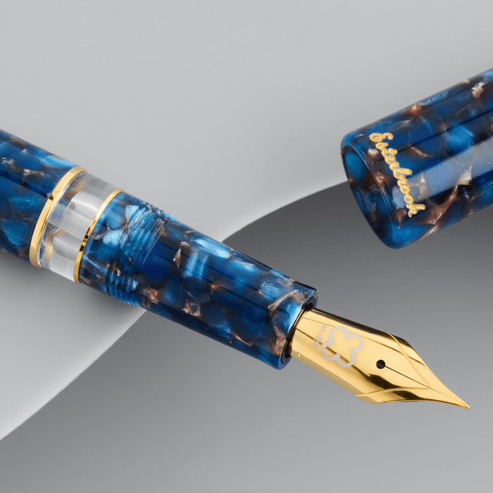 Esterbrook Estie Piston Filler Fountain Pen - Nouveau Bleu - Gold Trim - Pen Boutique Ltd