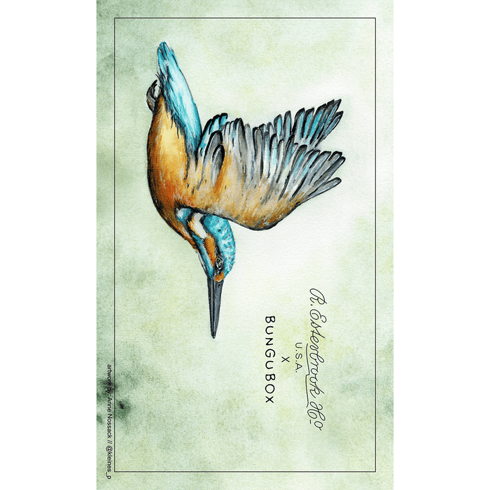 Esterbrook x BUNGUBOX Blotter Paper - The Kachofugetsu Kingfisher - Pen Boutique Ltd