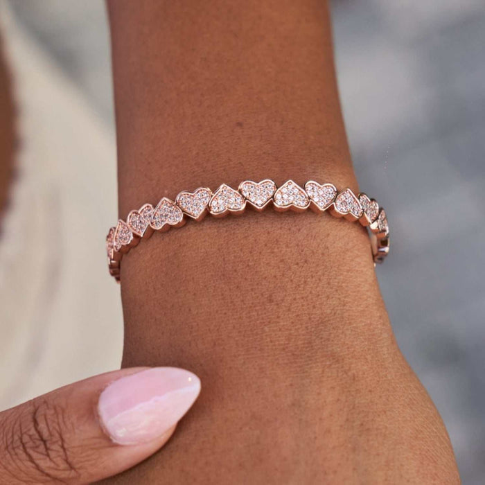 Eternity Heart Cuff Bracelets Gift Bundle