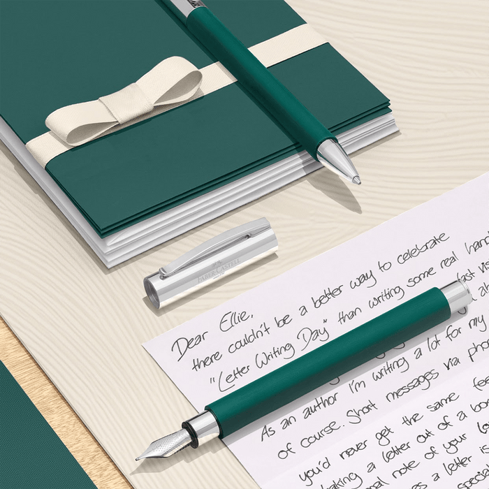 Faber - Castell Ambition Fountain Pen - Soft Teal (Limited Edition) - Pen Boutique Ltd