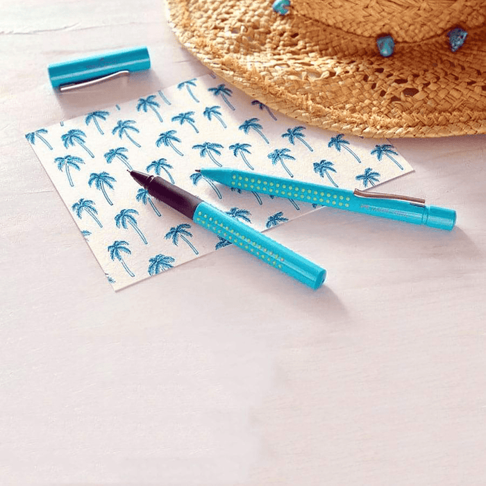 Faber-Castell Grip 2010 Finewriter - Turquoise Green - Pen Boutique Ltd