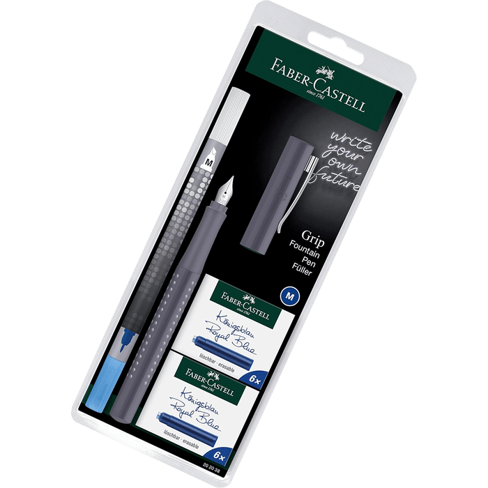 Faber - Castell Grip 2010 Fountain Pen - Dapple Grey - Pen Boutique Ltd