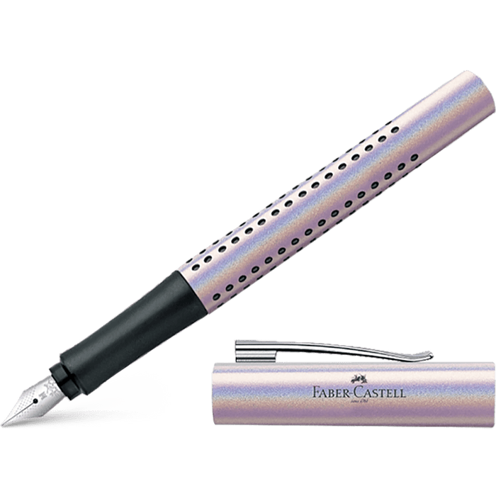 Faber - Castell Grip Fountain Pen - Glam Edition - Pearl - Pen Boutique Ltd
