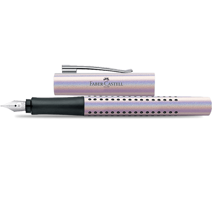Faber - Castell Grip Fountain Pen - Glam Edition - Pearl - Pen Boutique Ltd