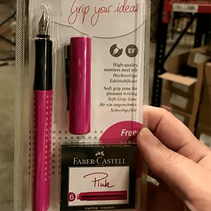 Faber - Castell Grip Set - Pink - Extra Fine - Pen Boutique Ltd
