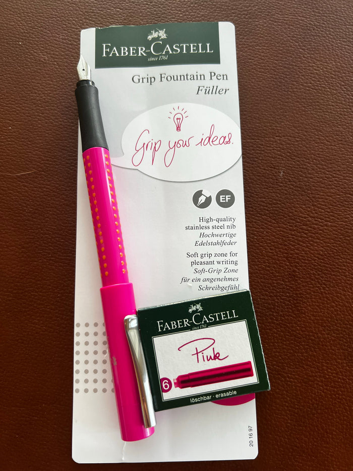 Faber - Castell Grip Set - Pink - Extra Fine - Pen Boutique Ltd