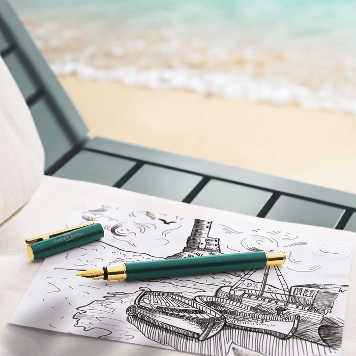Faber - Castell NEO Slim Fountain Pen - Rainforest (Limited Edition) - Pen Boutique Ltd