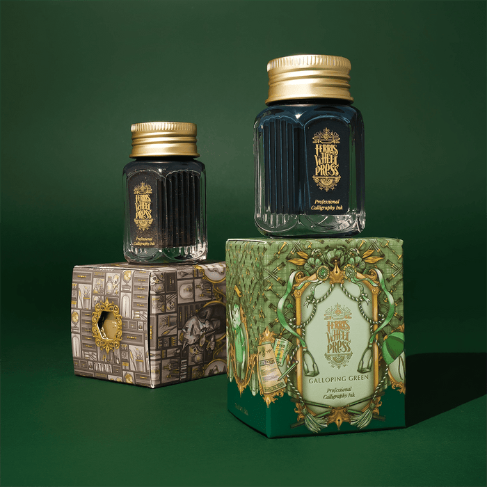 Ferris Wheel Press Calligraphy Ink Bottle - Galloping Green - 28ml - Pen Boutique Ltd