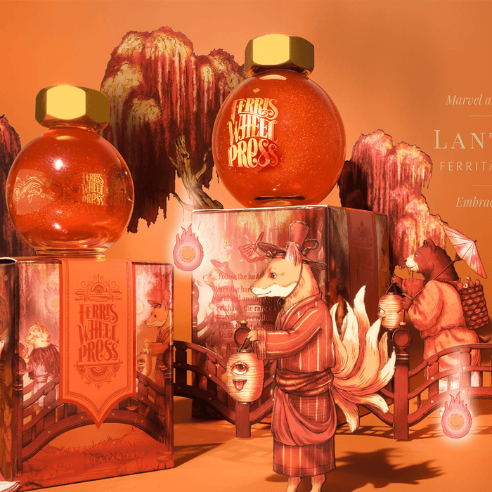 Ferris Wheel Press Ferritales Bestiary Ink Bottle - Lantern Crossing - 38ml - Pen Boutique Ltd