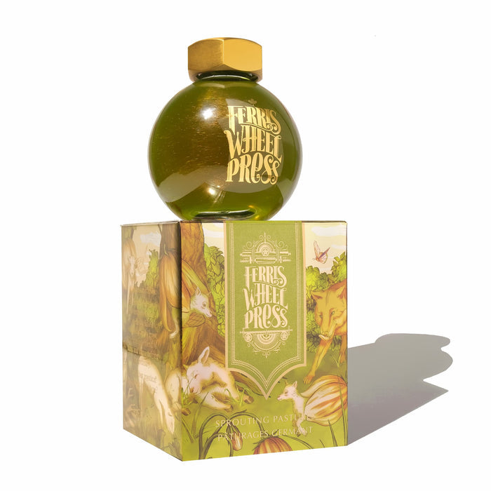 Ferris Wheel Press FerriTales Bestiary Ink Bottle - Sprouting Pastures - 85ml - Pen Boutique Ltd
