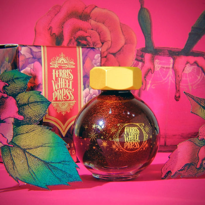 Ferris Wheel Press FerriTales Ink Bottle - Down the Rabbit Hole Ruby Royal Flush - 20ml - Pen Boutique Ltd