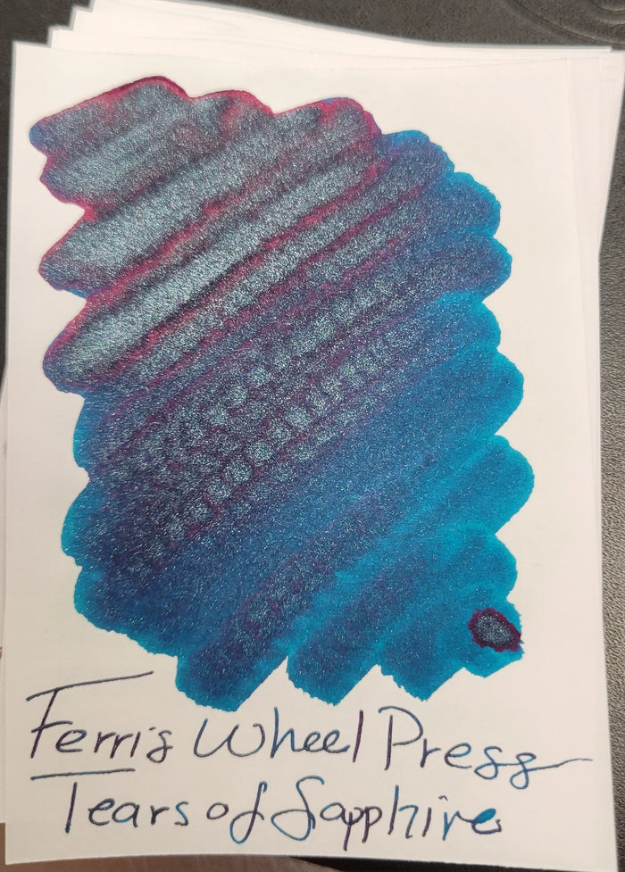Ferris Wheel Press FerriTales Ink Bottle - Down the Rabbit Hole Tears of Sapphire - 20ml - Pen Boutique Ltd