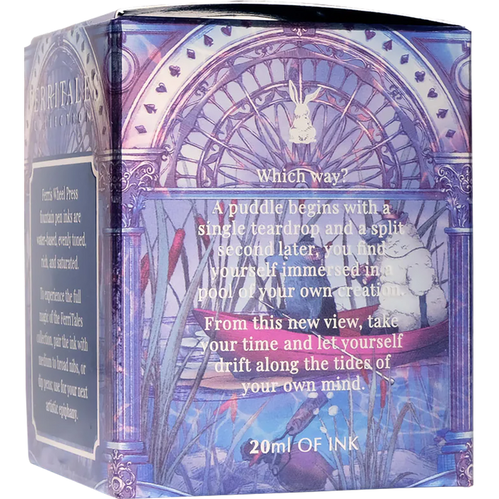 Ferris Wheel Press FerriTales Ink Bottle - Down the Rabbit Hole Tears of Sapphire - 20ml - Pen Boutique Ltd
